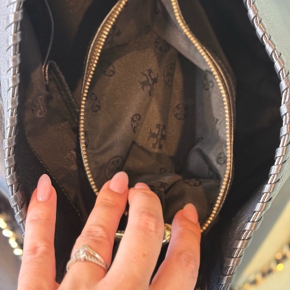 Tory Burch Black Leather Tote Bag 2 Way! - Picture 9 of 9